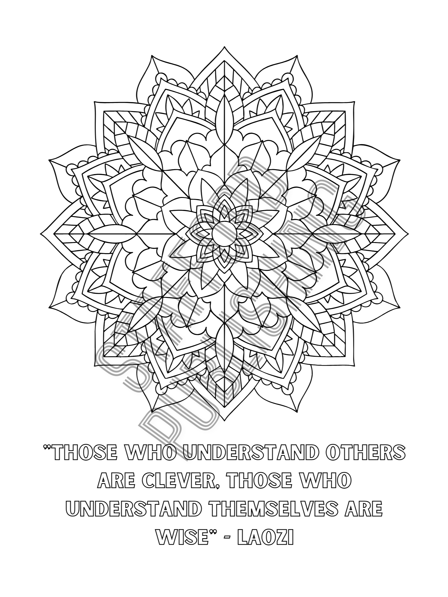 Mandala Coloring Book with Famous Quotations Printable Version product image (11)
