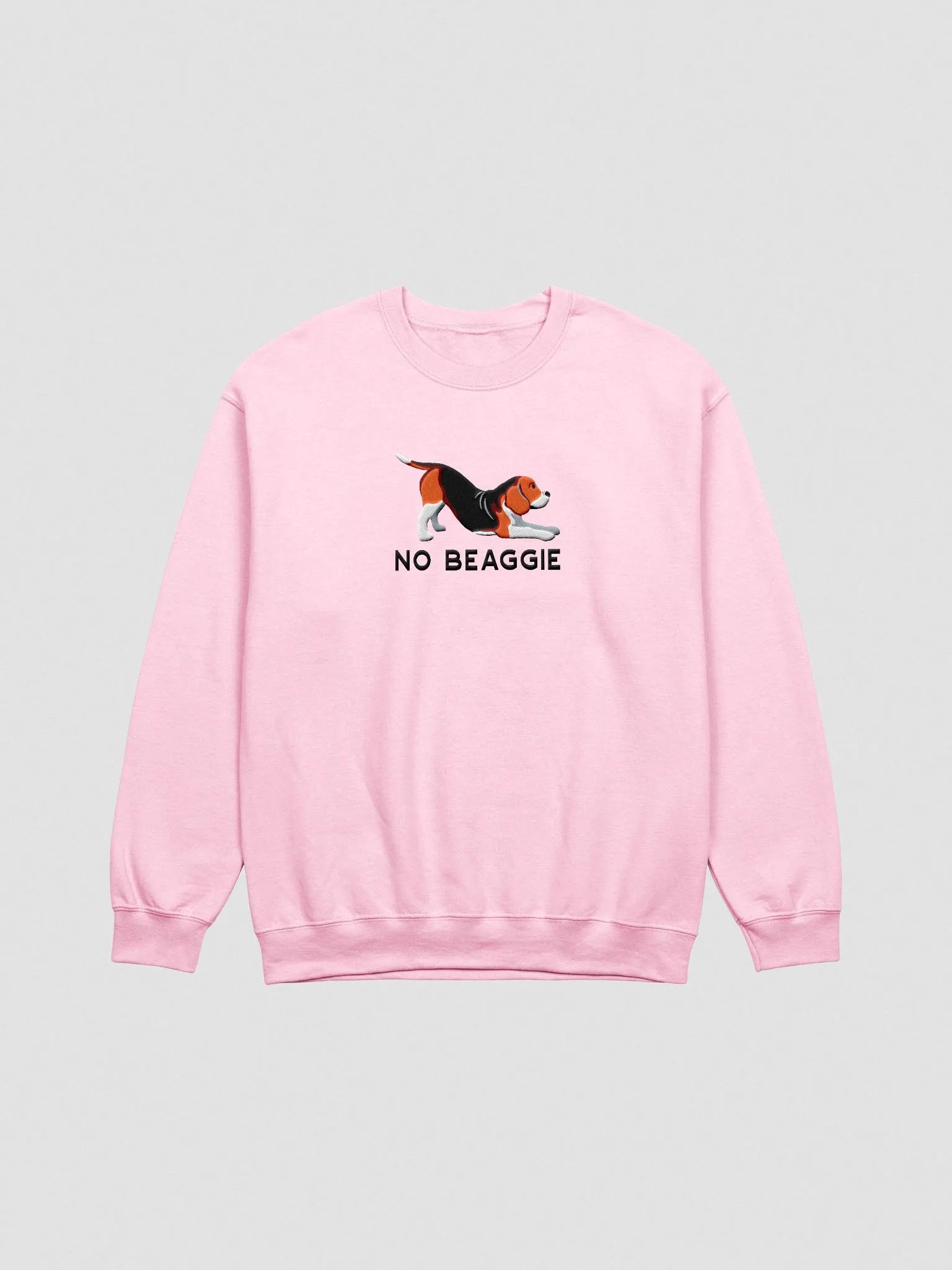 No Beaggie Sweatshirt (Embroidered) of a Beagle(Tricolor) product image (4)