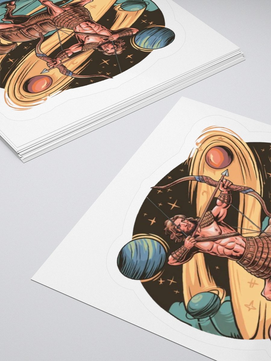 Exclusive Sagittarius Zodiac Sticker: Centaur Archer in Cosmic Twilight - Perfect for Astrology Fans and Unique Gifts! product image (12)