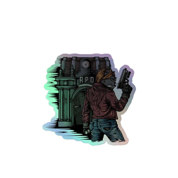 Resident Evilll Gobbi V1 Holo Sticker! product image (2)