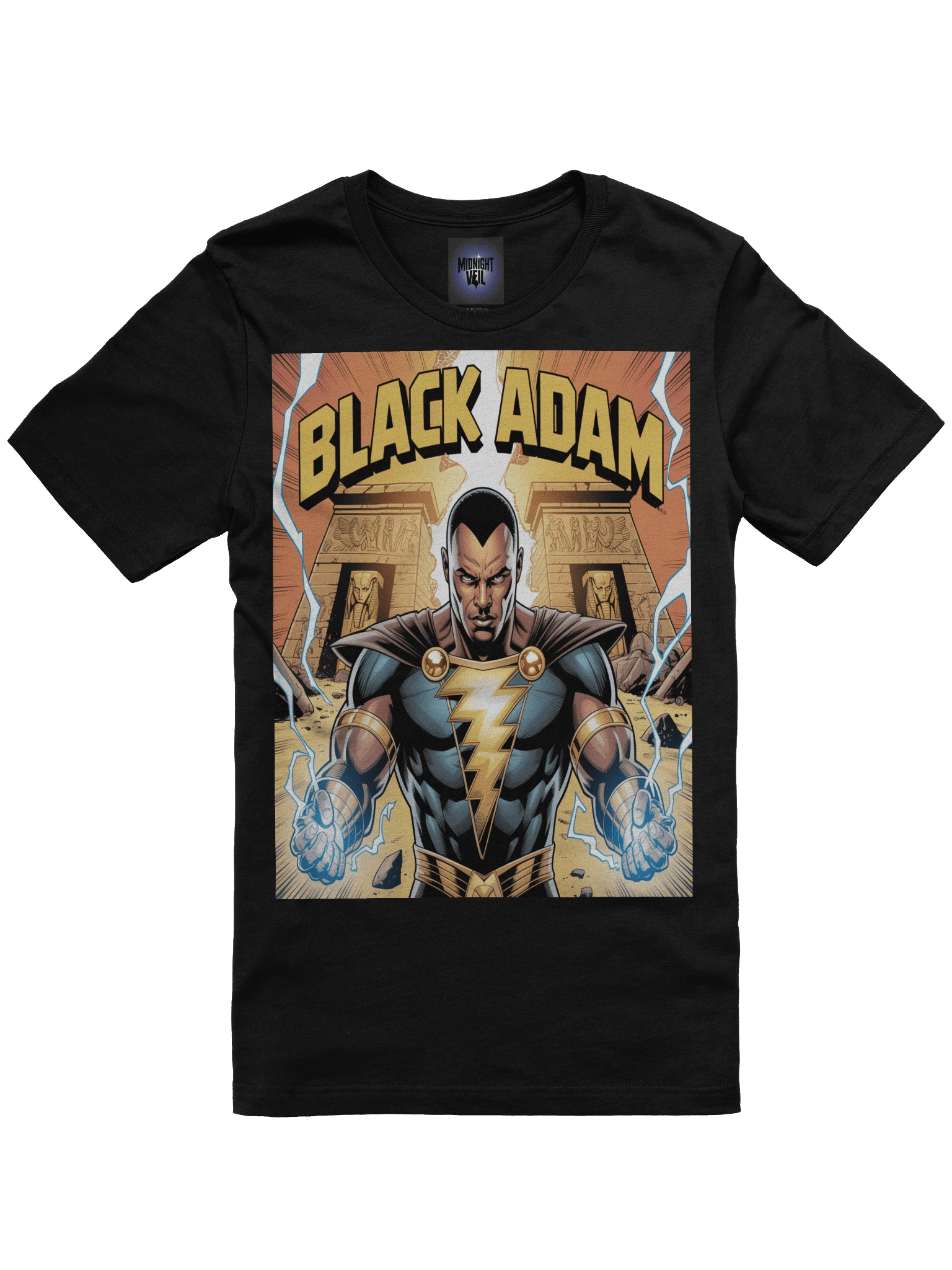 Black Adam Power of Shazam Supersoft T-Shirt – Kahndaq Lightning Legacy product image (3)