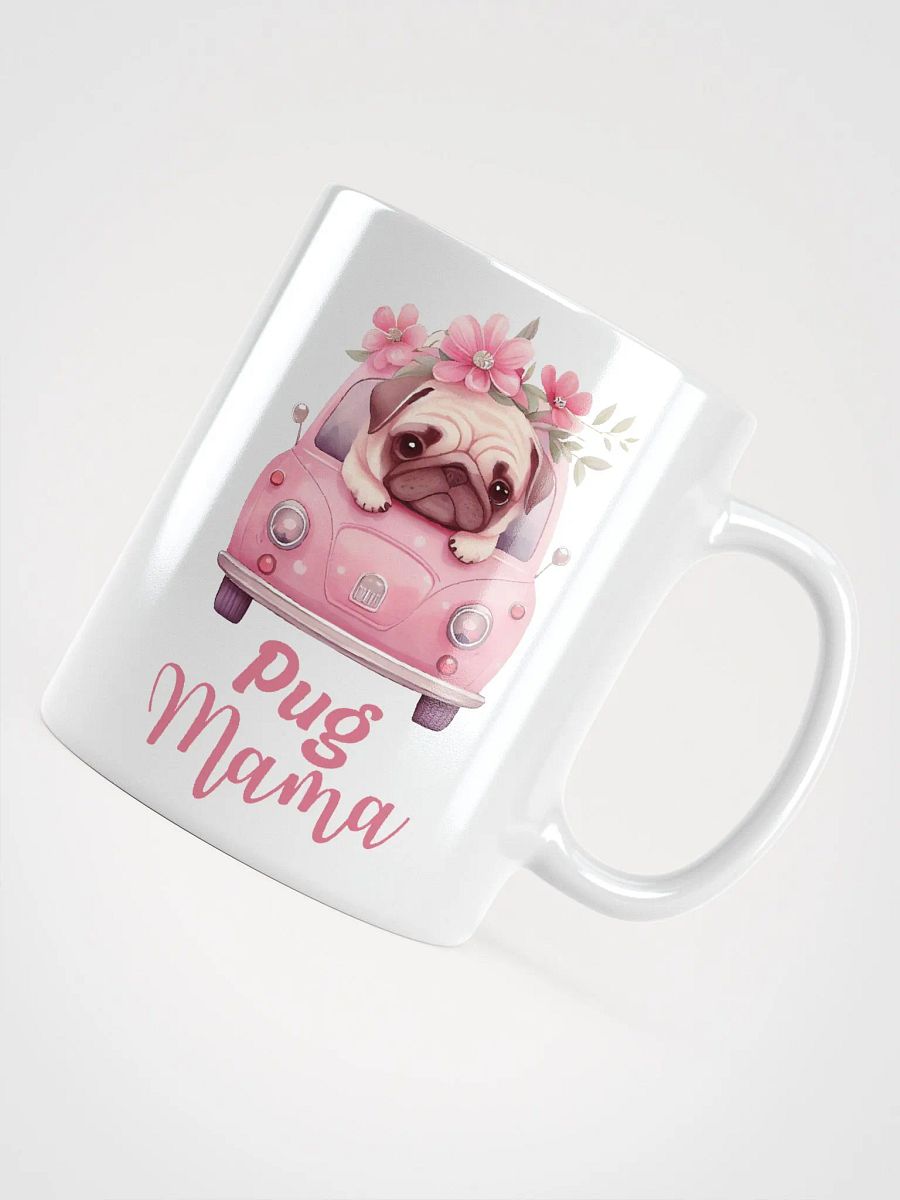 Pug Mama White Glossy Mug product image (1)