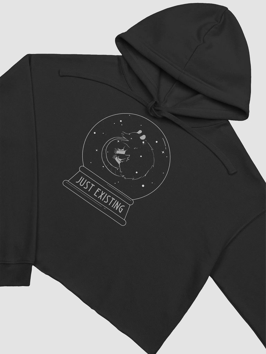 Just Existing fleece crop hoodie product image (4)