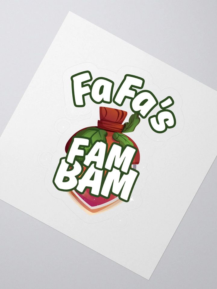 Steph fa fa Fam Bam Kiss Cut Stickers product image (2)