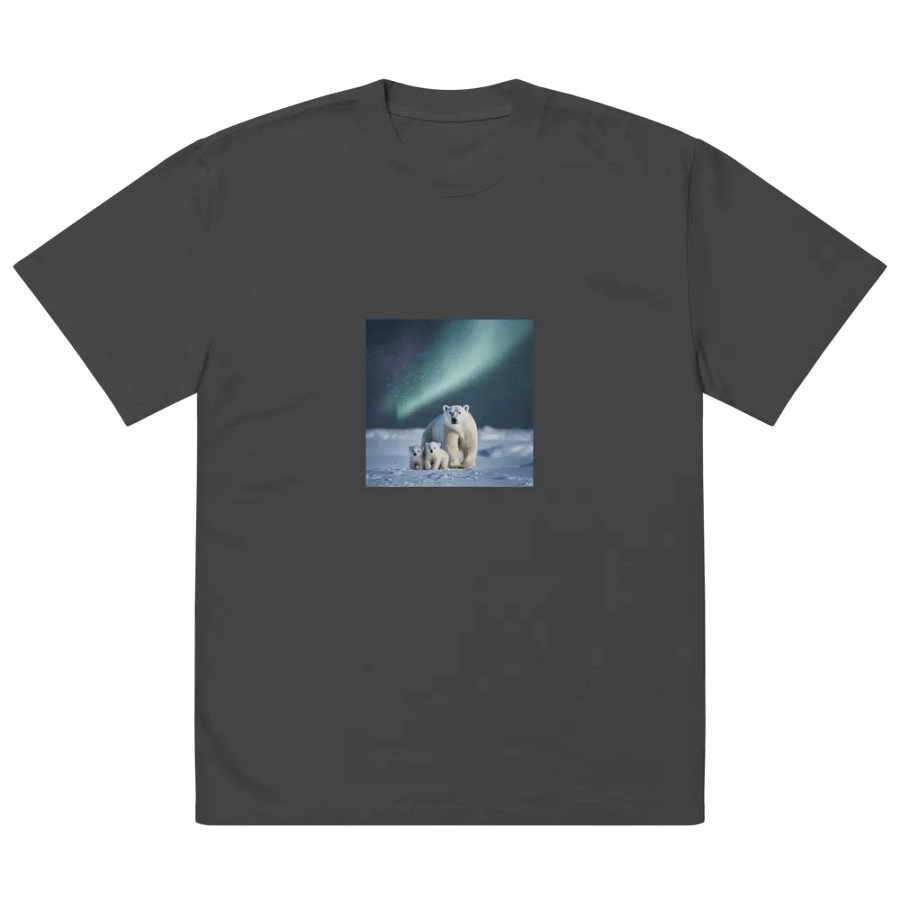 Aurora Borealis Polar Bear Oversized Tee product image (5)