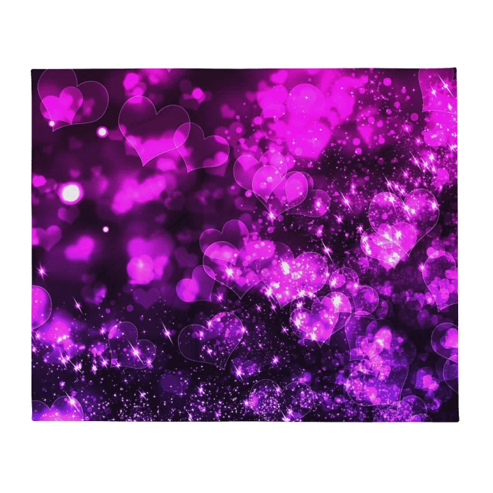 Bokeh Hearts Throw Blanket product image (13)