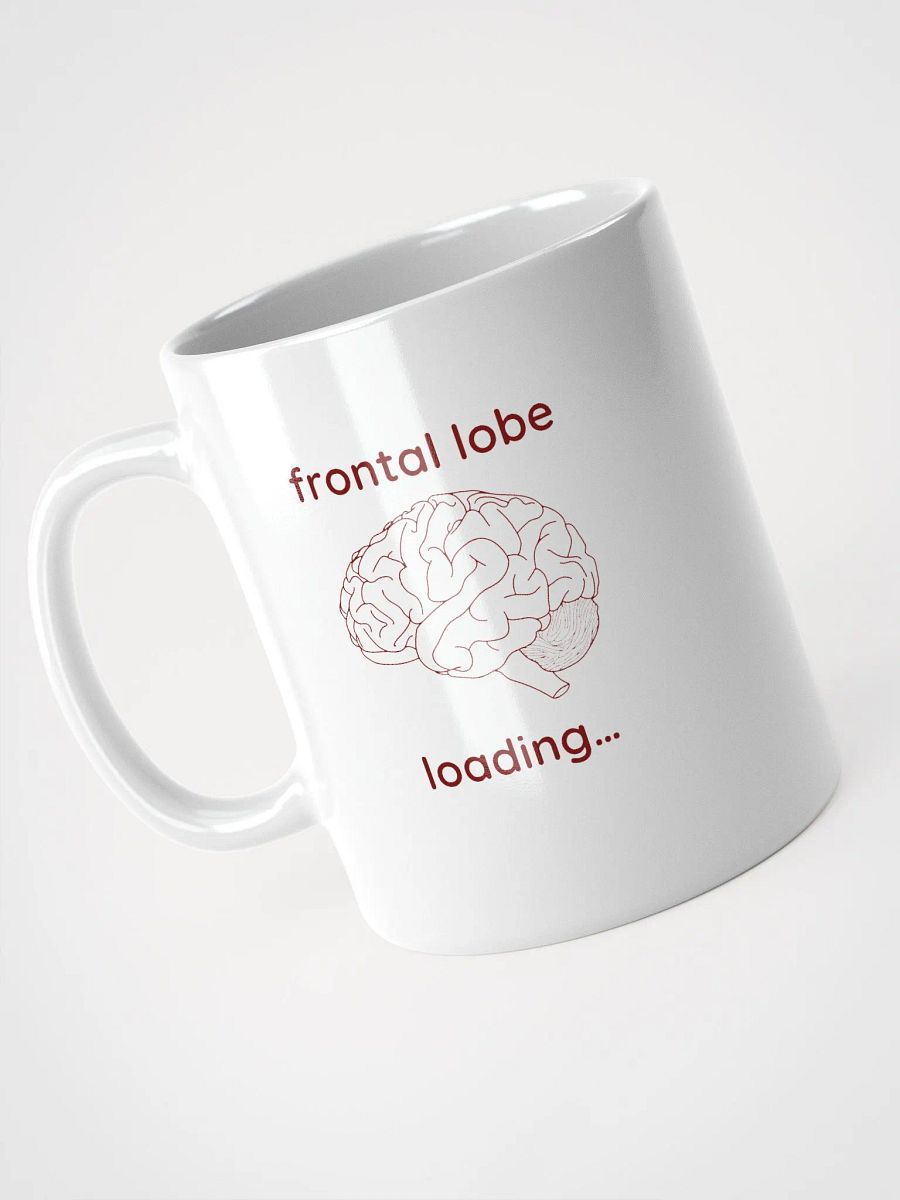 frontal lobe loading... mug (burgundy) product image (9)