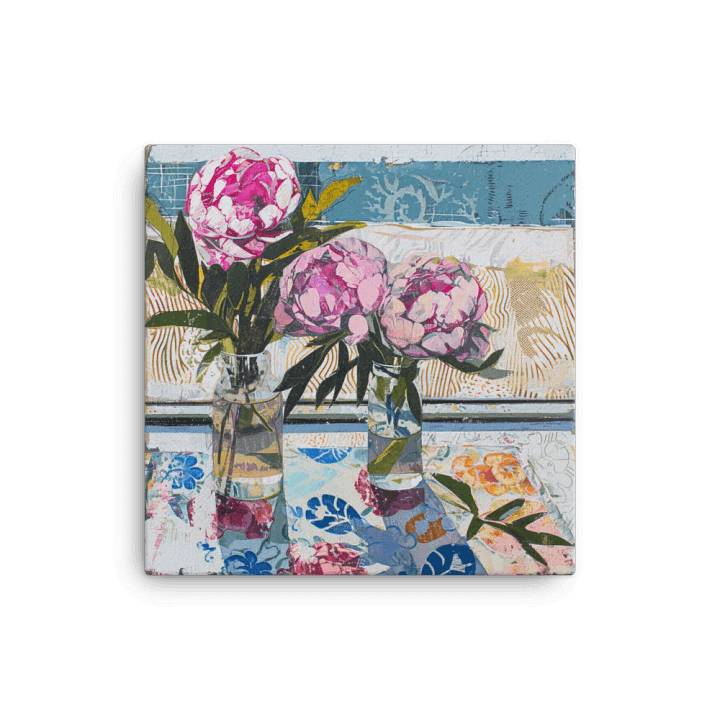 Art2401-41 Vase Flowers Still Life - Canvas Print - sm product image (1)