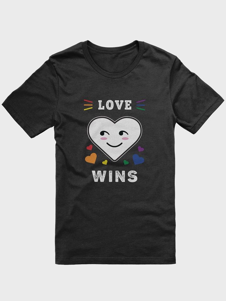 Heart Face Love Wins LGBTQ Gay Pride T-Shirt product image (2)