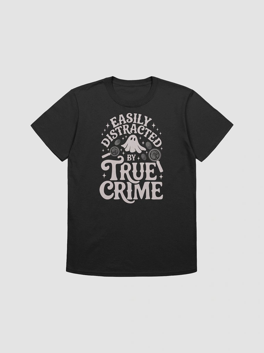 Easily Distracted by True Crime Spooky Halloween Ghost T-Shirt product image (2)