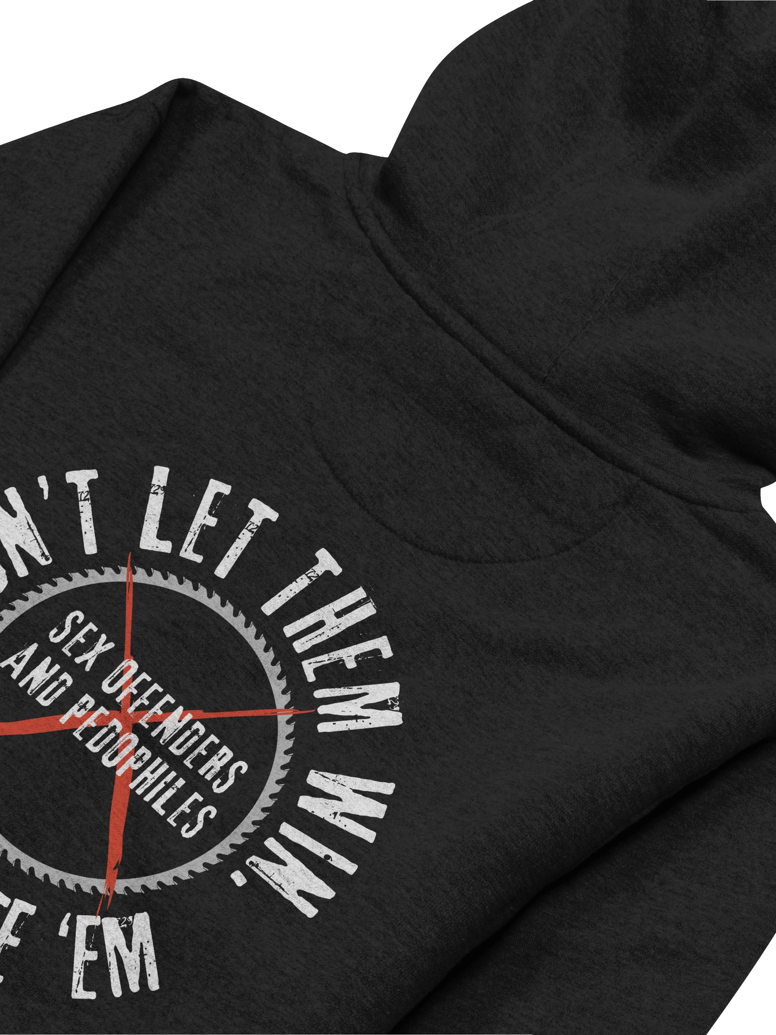 Don't Let Them Win logo hoodie front and back product image (34)
