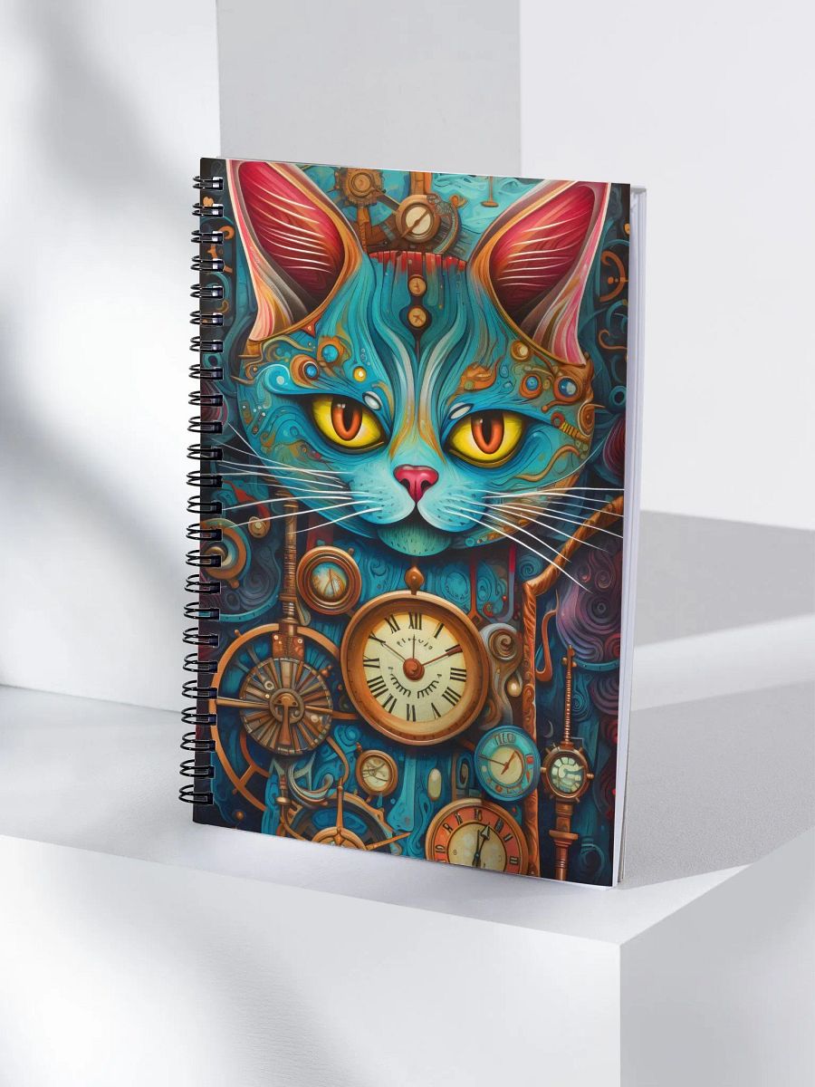 Steampunk Cat Spiral Notebook product image (4)