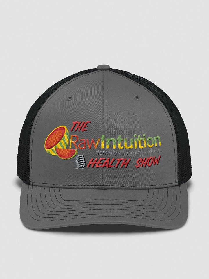 Raw Intuition Snapback: Fruit-Themed Logo Design product image (1)