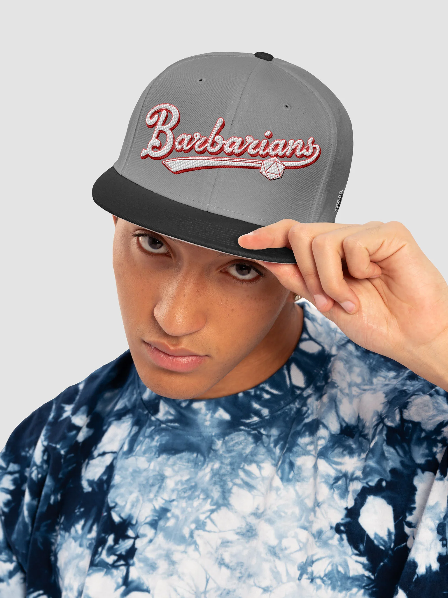 "Barbarians" Vintage Athletic Snapback Cap - Otto Wool Blend product image (33)