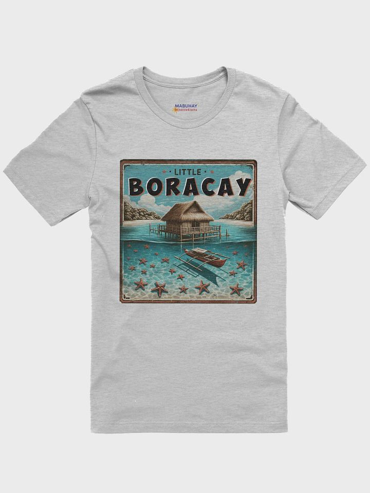 Little Boracay Tee, Floating Cottage Balsa and Filipino Boat Bangka with Starfish, Calatagan Batangas product image (5)