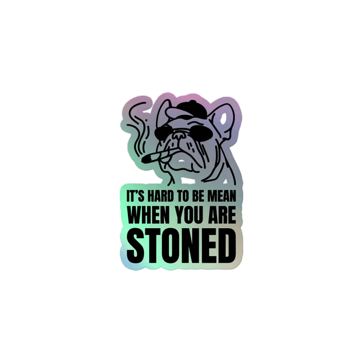 Stoned Dog Holographic Sticker Sheet product image (2)