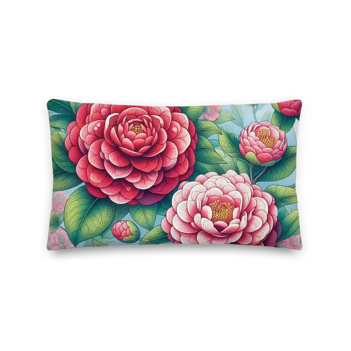 Blooming Bliss Premium Pillow | AI Design flower product image (2)