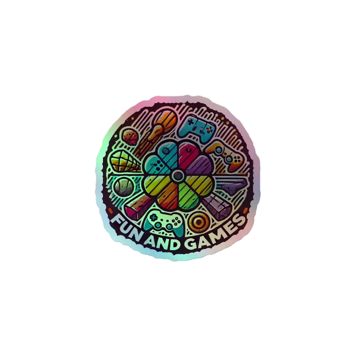 Fun & Games Holographic Sticker Pack product image (1)