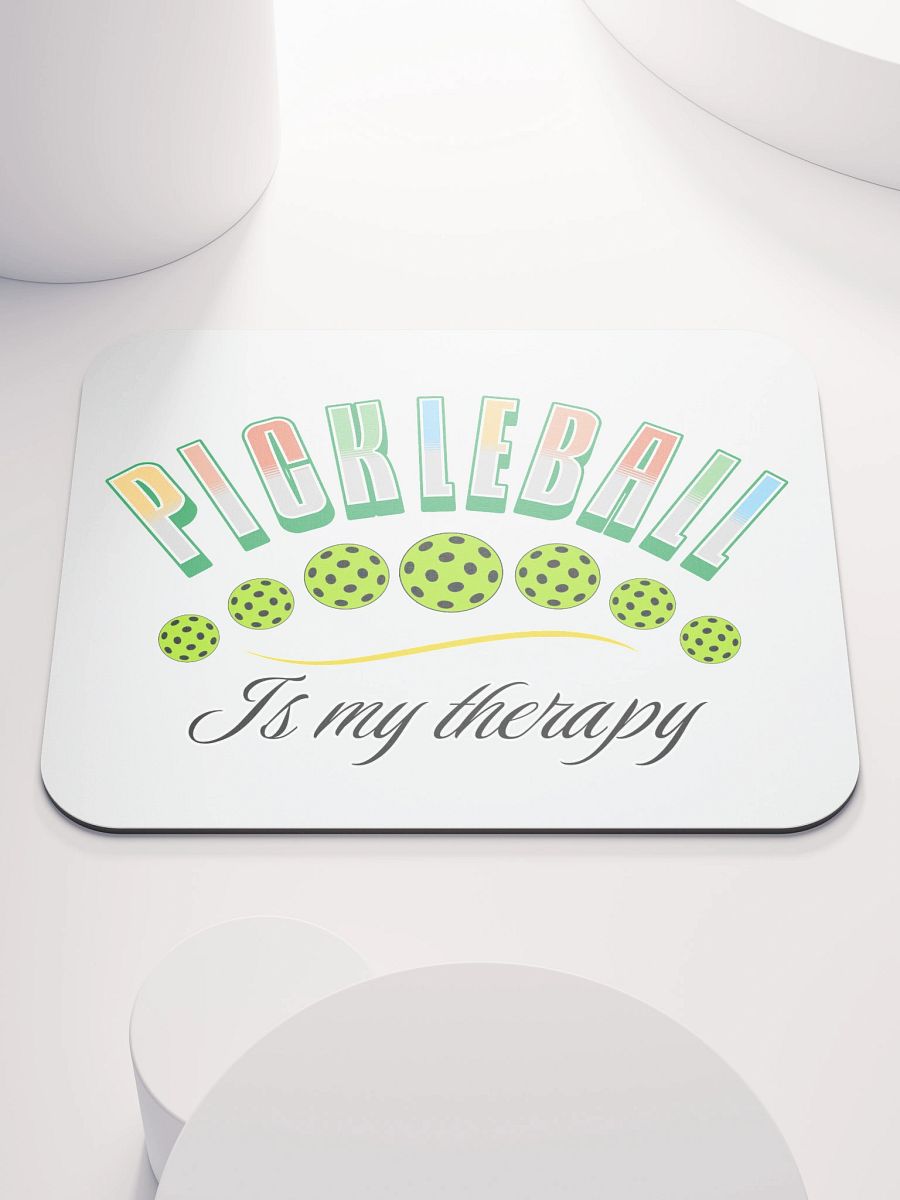 Pickleball Is My Therapy Mouse Pad product image (2)