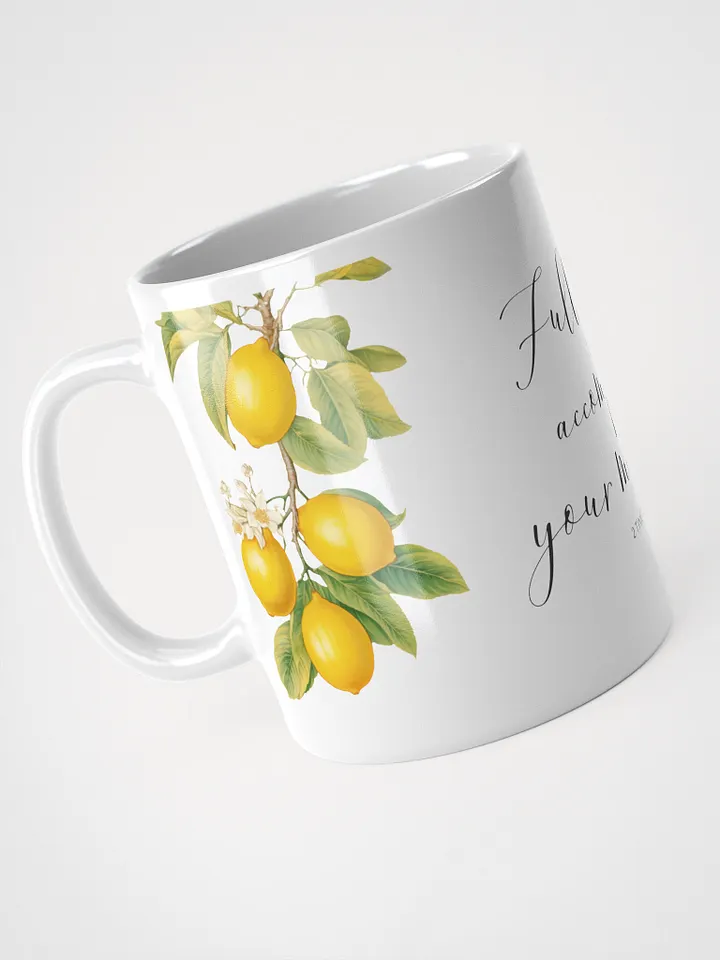 'Fully Accomplish Your Ministry' Lemons White Glossy Mug product image (2)