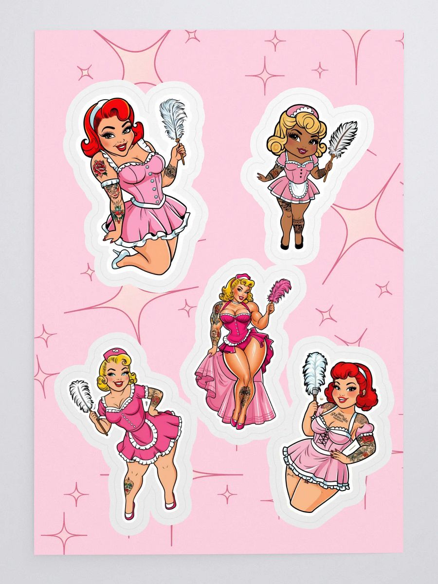 Maid Pin-Up Sticker Extravaganza product image (3)