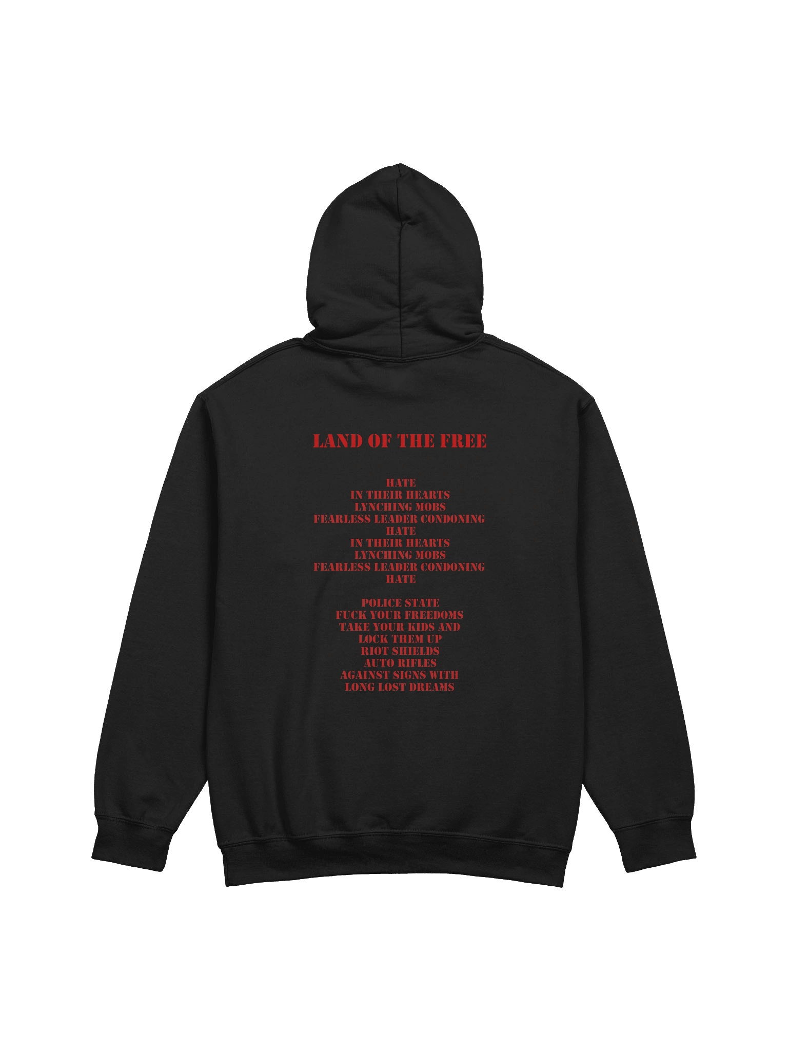 "Land of the Free" Logo and Lyric Hoodie product image (2)