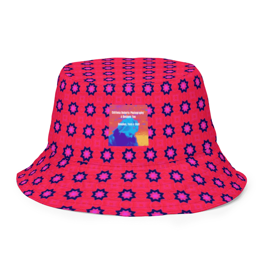 Abstract Red Unisex Bucket Hat product image (8)