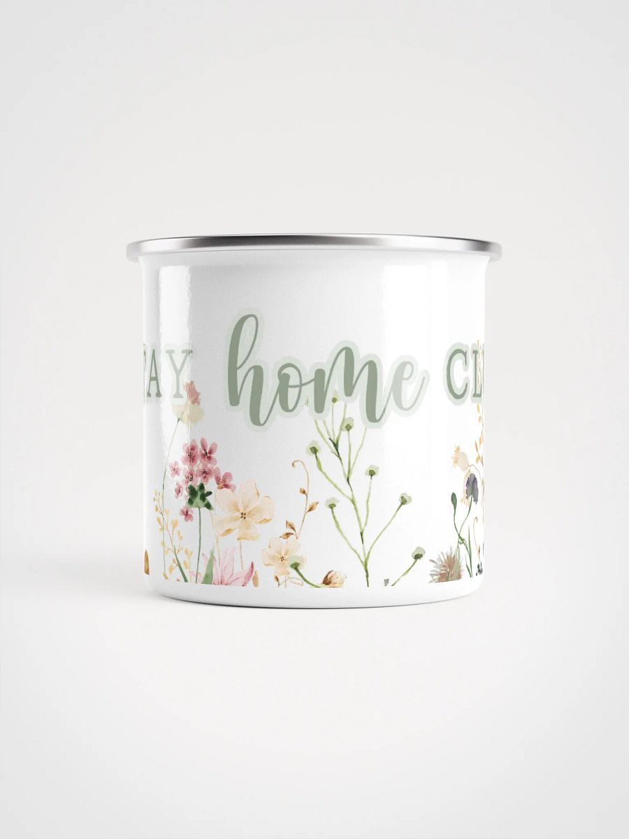 Stay Home Club WILDFLOWER Enamel Mug - Ich bleib heute zuhause - Geschenkidee für die beste Freundin product image (3)