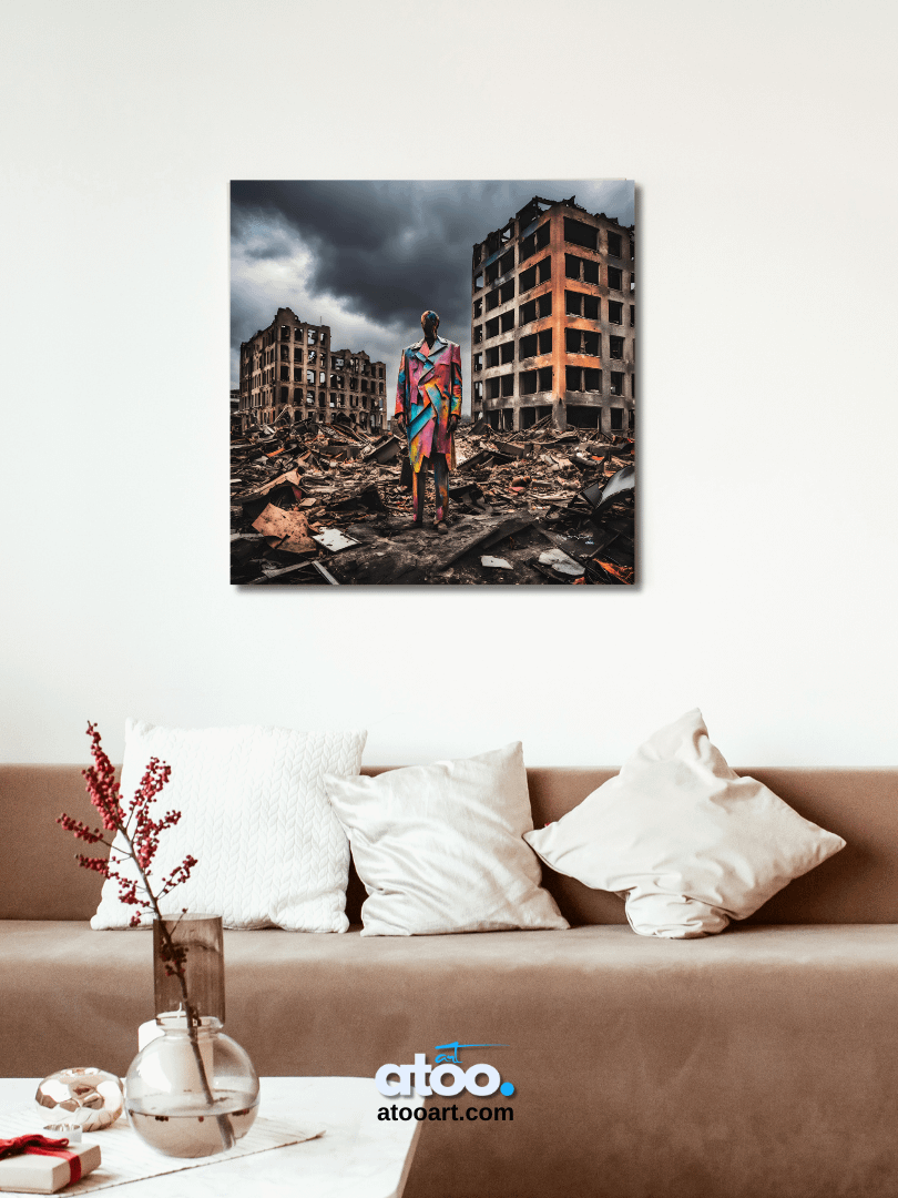 Elegy to Humanity - 2 | Canvas Art Painting product image (6)