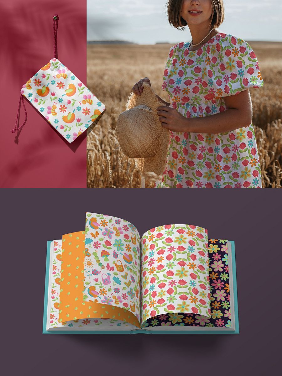 Spring Bloom Patterns Illustrations product image (4)