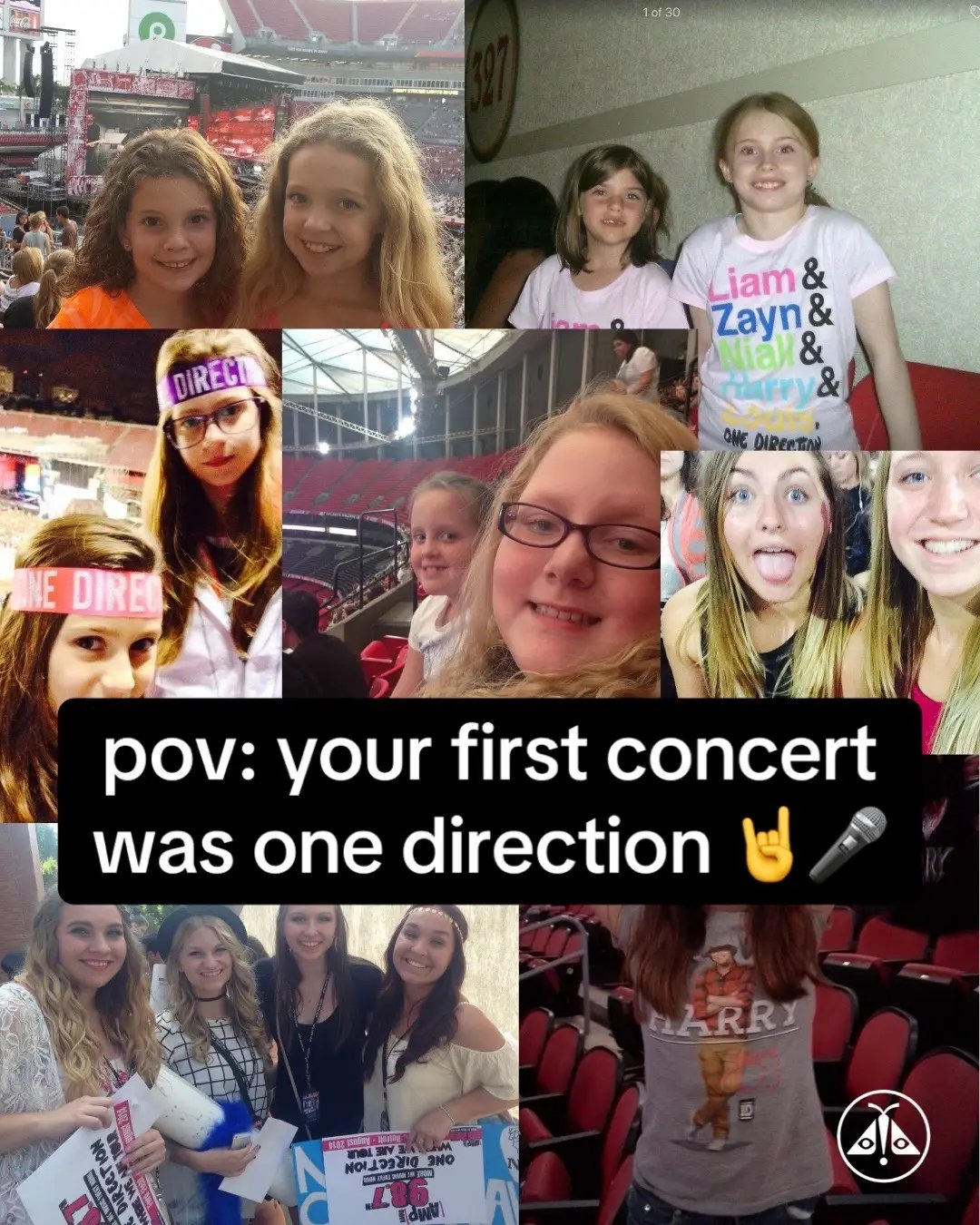 what was your first concert?  #concertarchives #onedirection #early2000s #2010s #harrystyles #louistomlinson #niallhoran #liampayne #zaynmalik #nostalgia #music #boyband #fangirl 