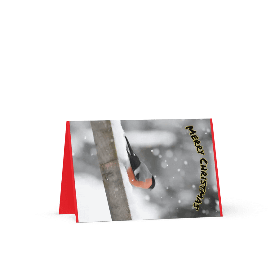Greeting card: Bullfinch In Snow product image (2)
