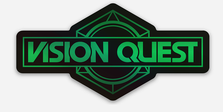 Vision Quest 3in Green Limited Edition Holographic Sticker product image (1)