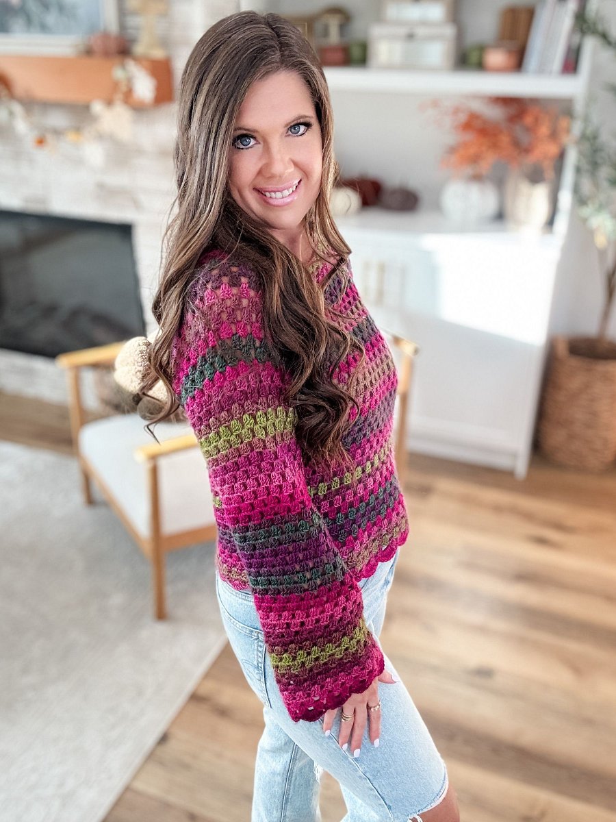 Old Town Sweater Crochet Pattern product image (2)