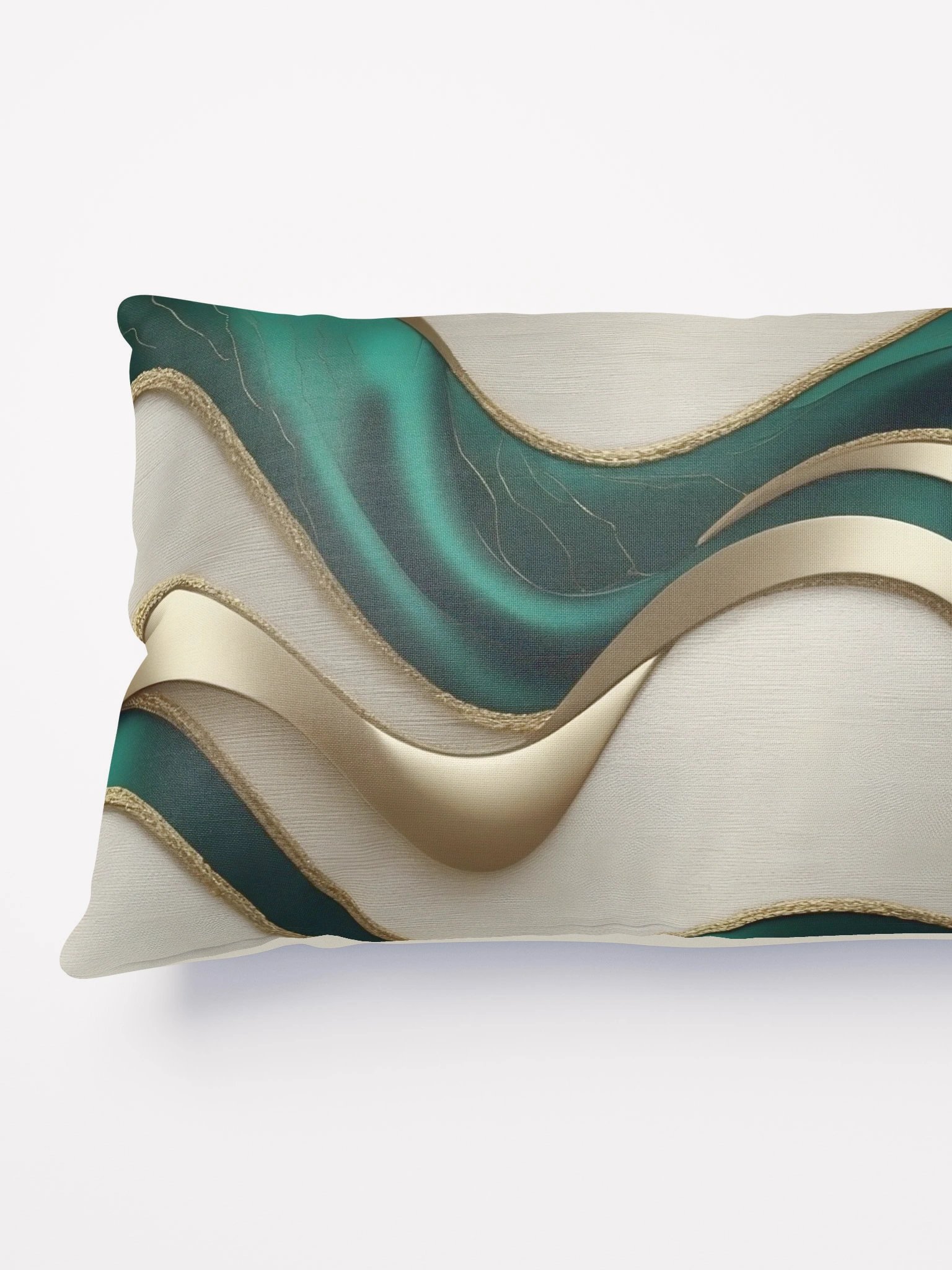 Emerald Luxe Wave Pillow product image (3)