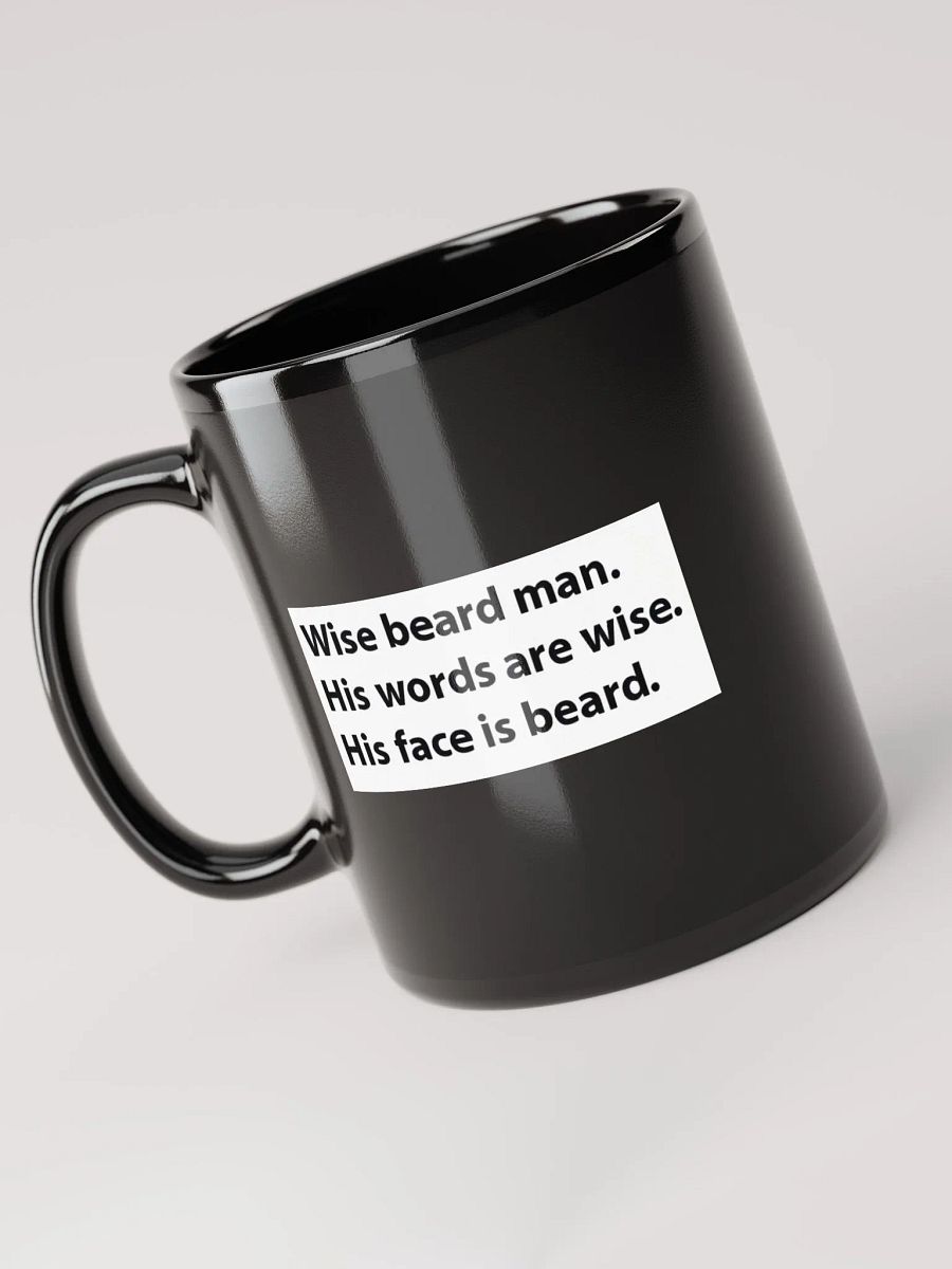 Wise Beard Man Mug (Black) product image (6)