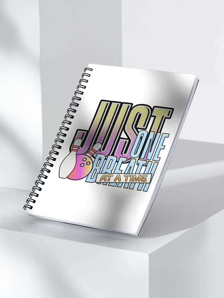 Just One Breath At A Time Bowling Spiral Notebook product image (2)