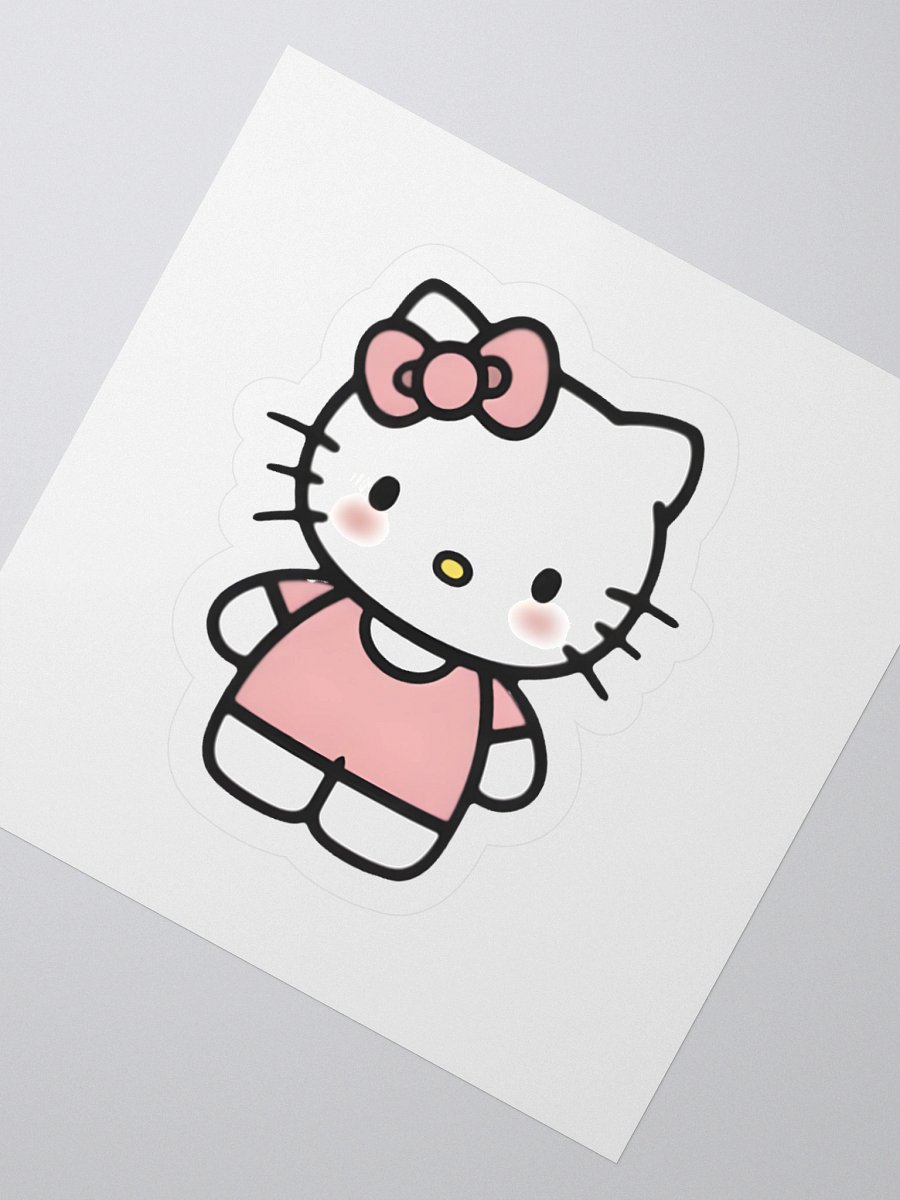 Kawaii Pink Kitty Sticker product image (6)