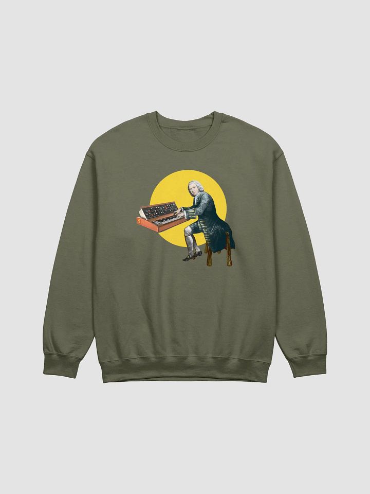 Prelude and Moogue by Frank Fonik (Minimoog), Techno EDM Classic Crewneck Sweatshirt product image (1)