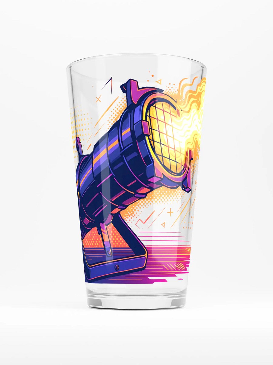 Theatrically Jerry: "Stylized Ellipsodial Profile" Light Pint Glass product image (1)