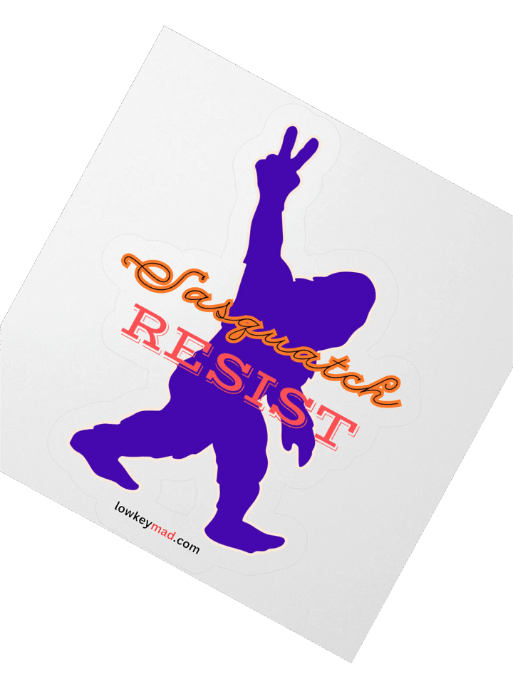Sasquatch Peace to Resist Sticker product image (3)