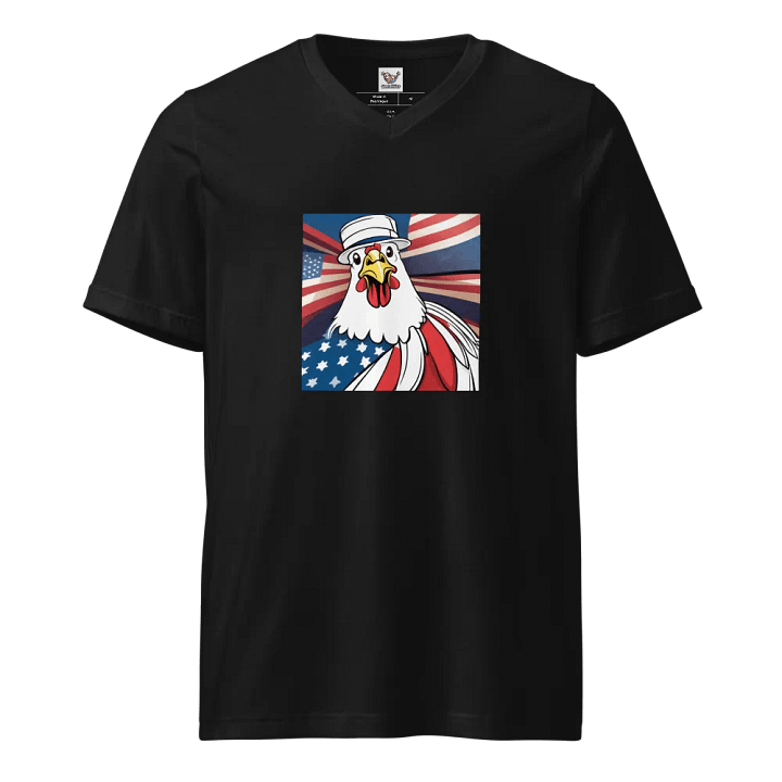 Patriotic Rooster V-Neck Tee product image (1)