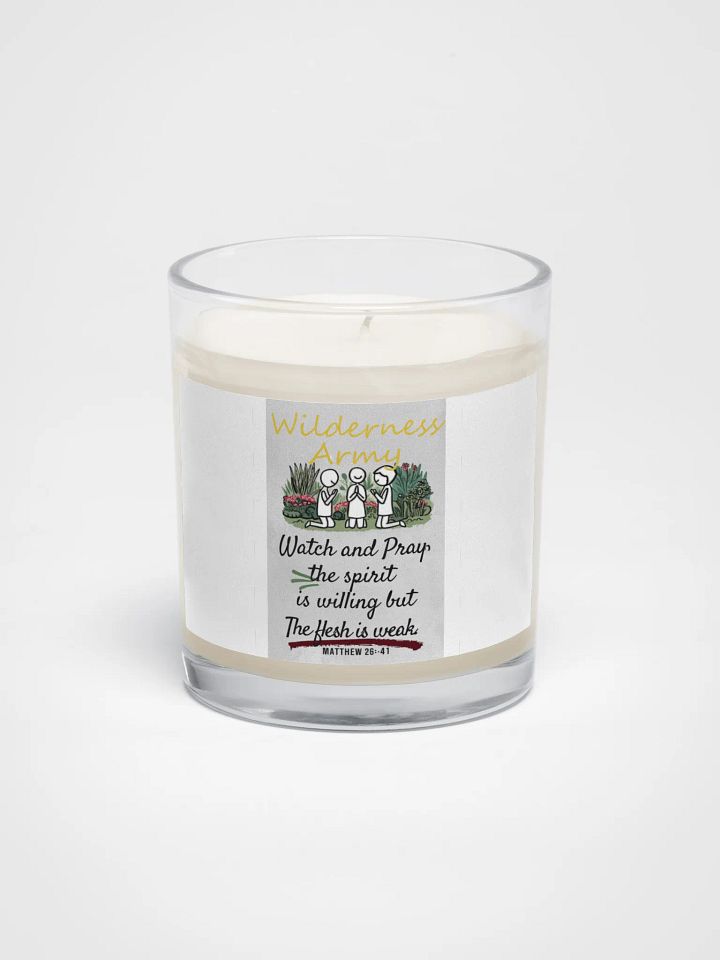 Wilderness Army Watch and Pray Unscented Wax Candle product image (1)