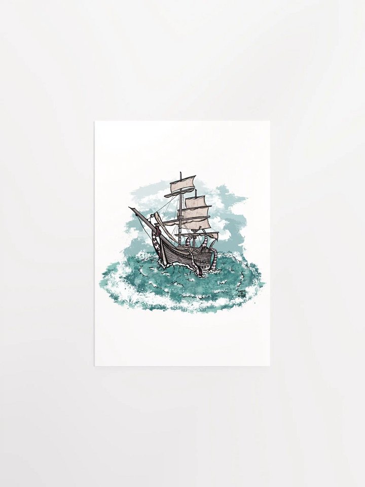 Kraken's Fury Matte Poster product image (11)