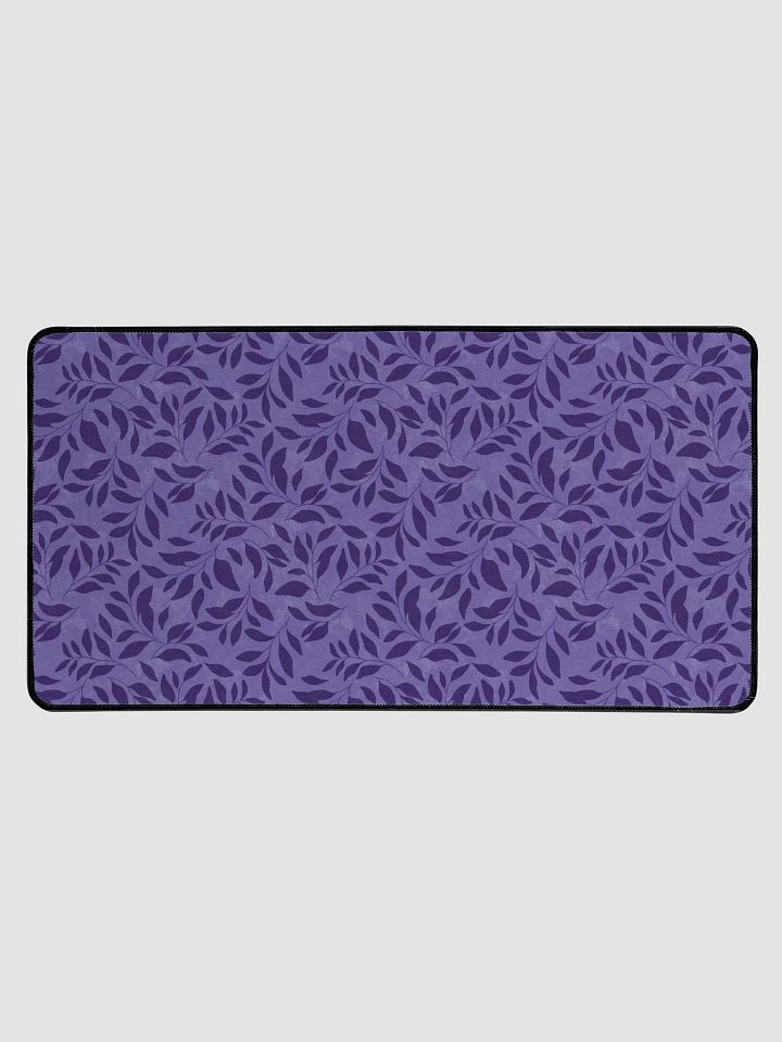 Midnight Foliage Purple Desk Mat product image (1)