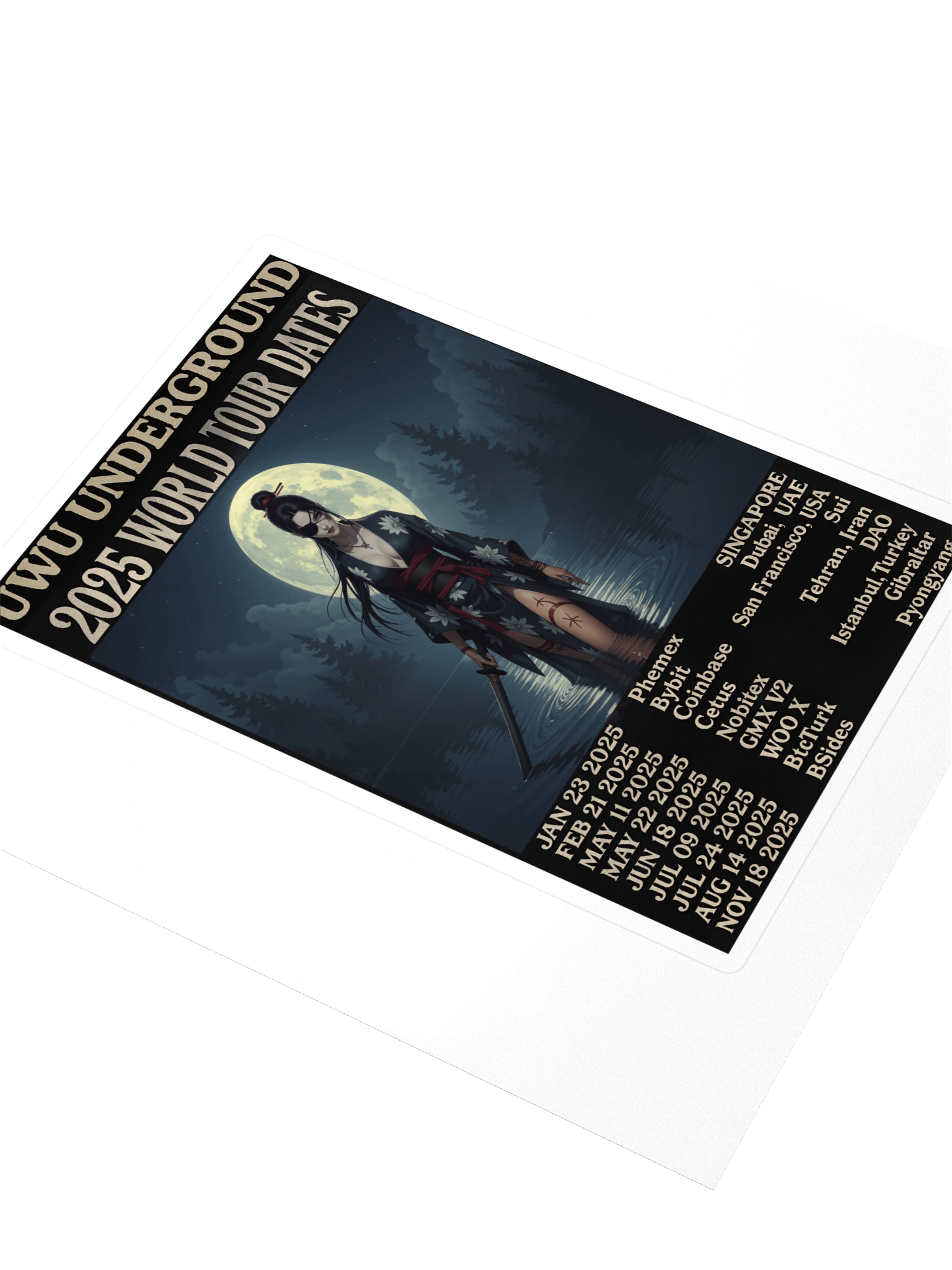 UwU World Tour - Yin - Ltd Edition - 2025 - Sticker product image (3)