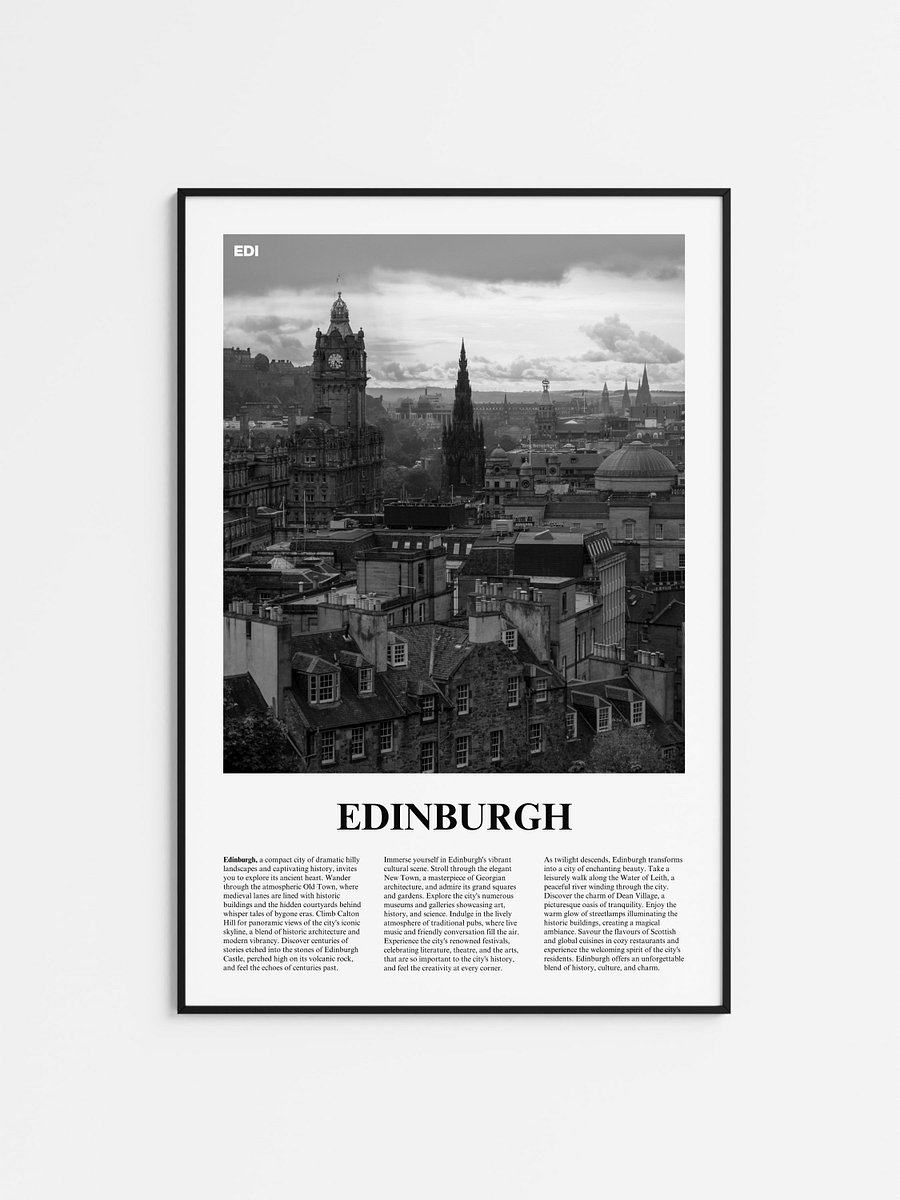 Edinburgh 01 Newspaper Poster product image (1)