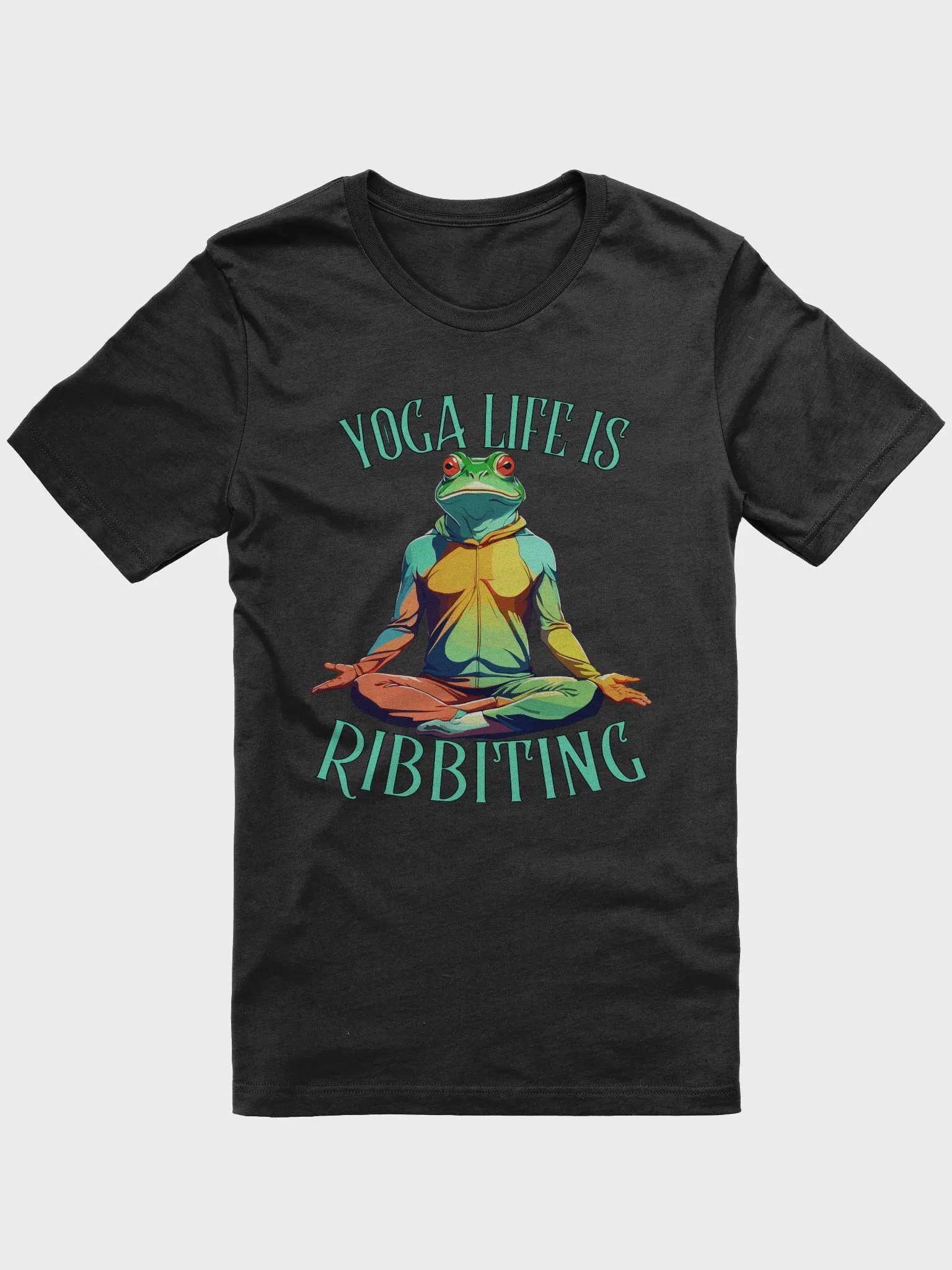 Yoga Frog Graphic T Shirt | Yoga Life Is Ribbiting product image (1)