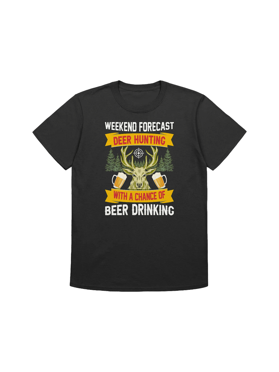 Deer Hunting Beer - Funny Weekend Forecast Graphic T-Shirt product image (4)