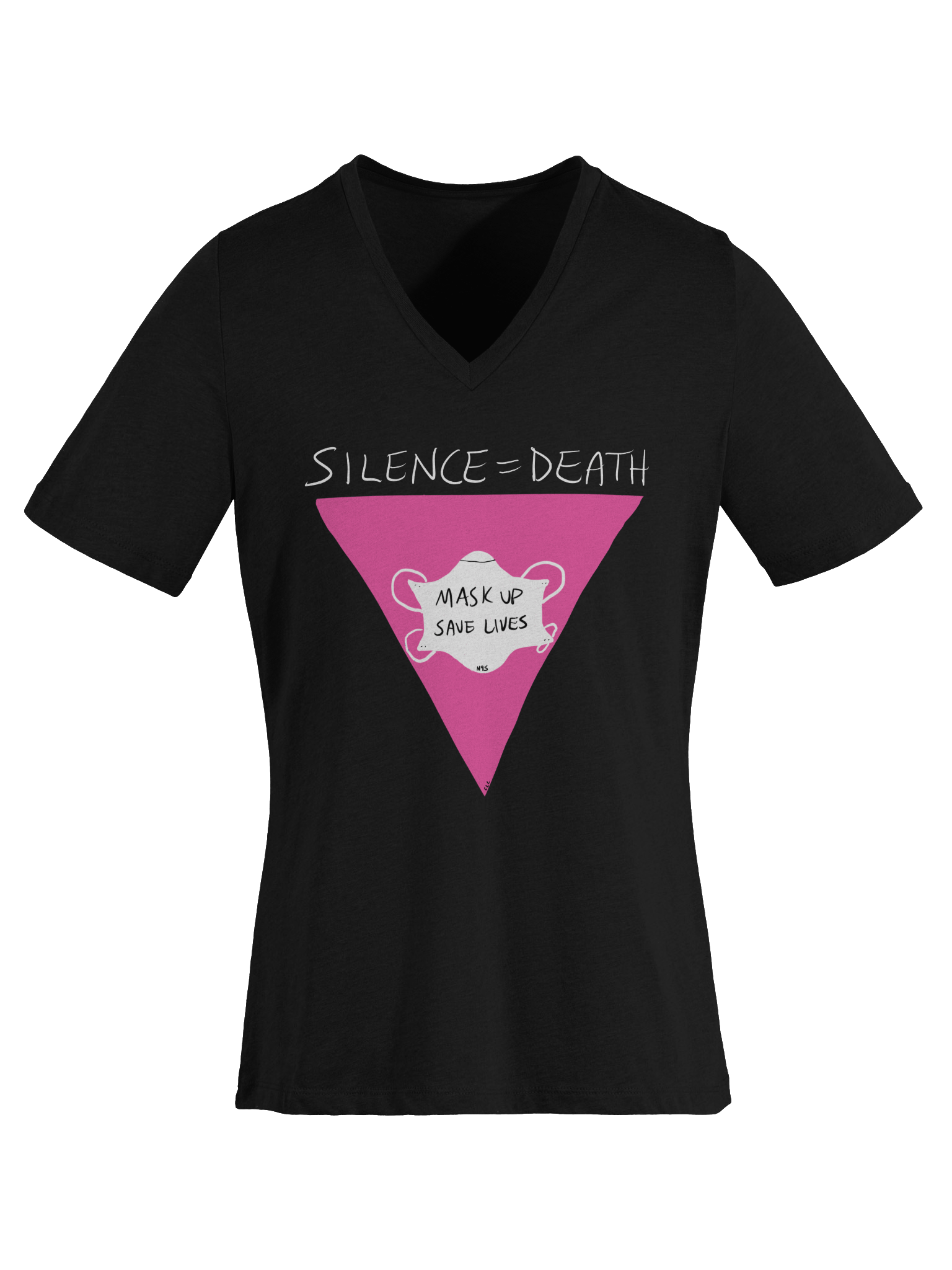 Silence=Death v-neck tee product image (22)